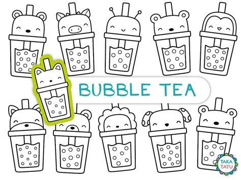 29 Bubble Tea ausmalbilder 